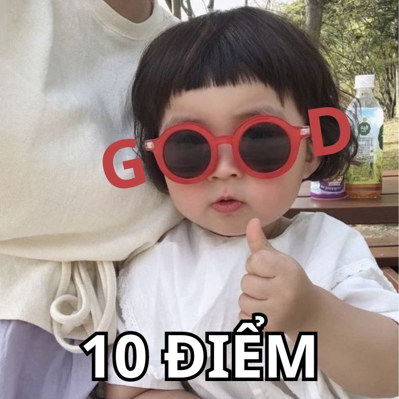 Meme bé 10 điểm