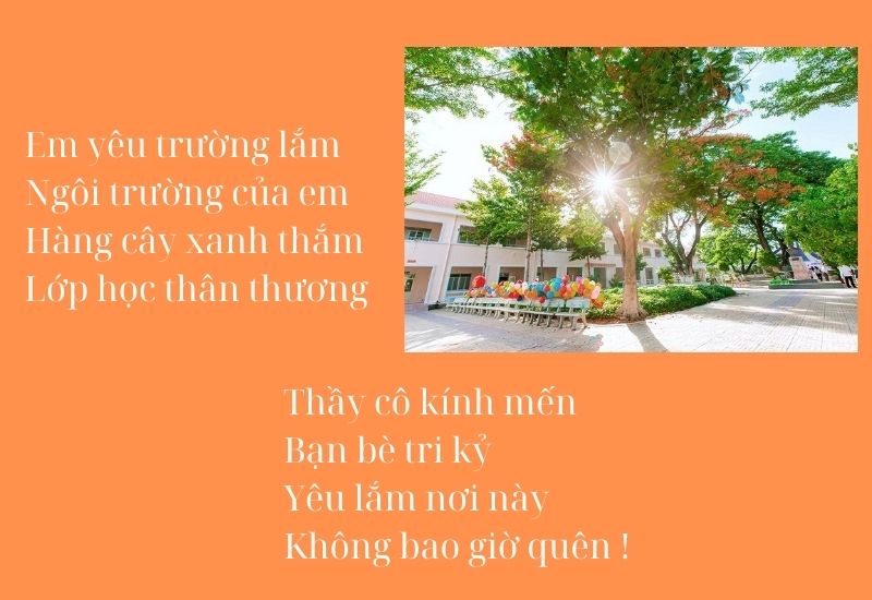 thơ về mái trường ngắn