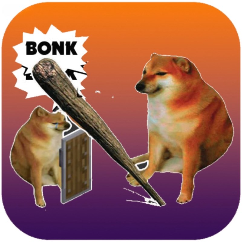 Meme Cheems gõ bonk