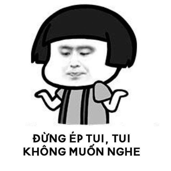 Meme Panda không muốn nghe