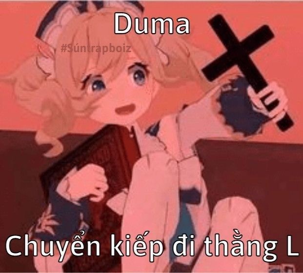 meme anime cầm cây thánh giá