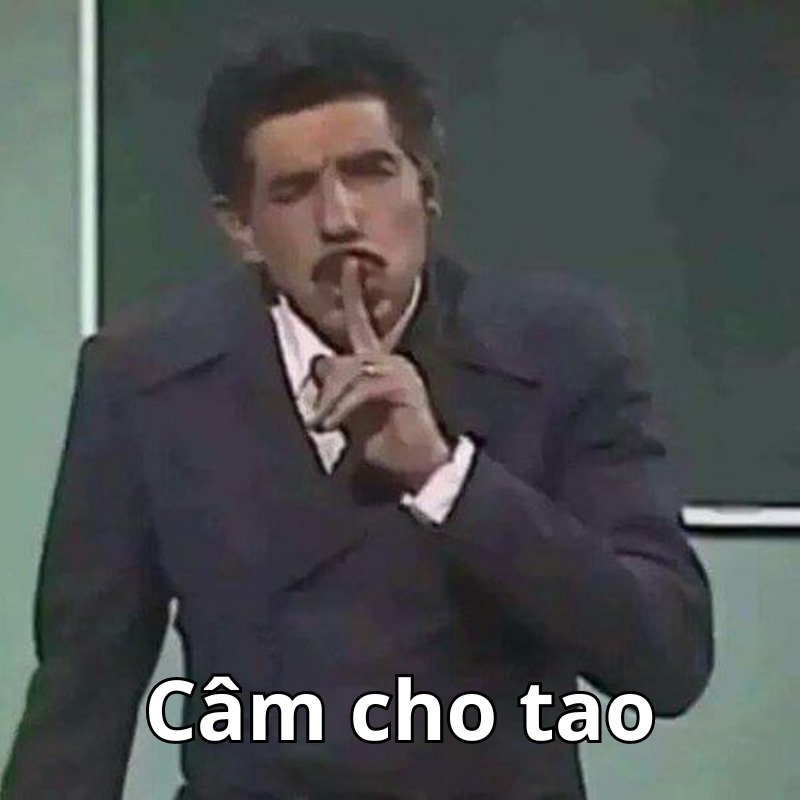 tắt tiếng meme hài hước