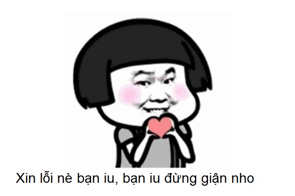 Hình ảnh meme xin lỗi