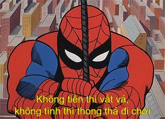 Meme Người Nhện rất buồn cười