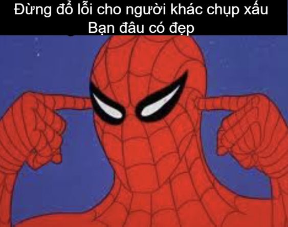 meme người nhện chỉ tay vào nhau