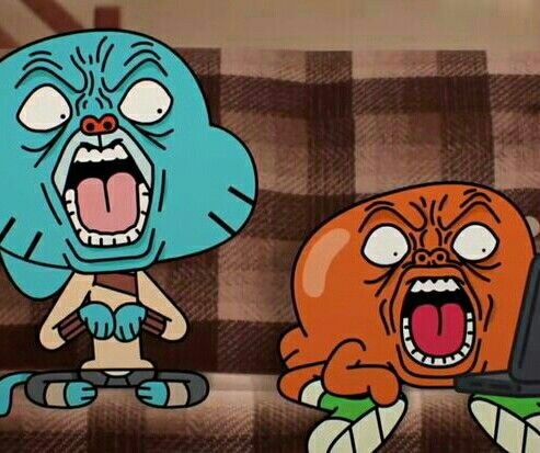 meme sợ hãi của gumball