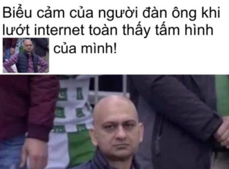 meme người đàn ông hói