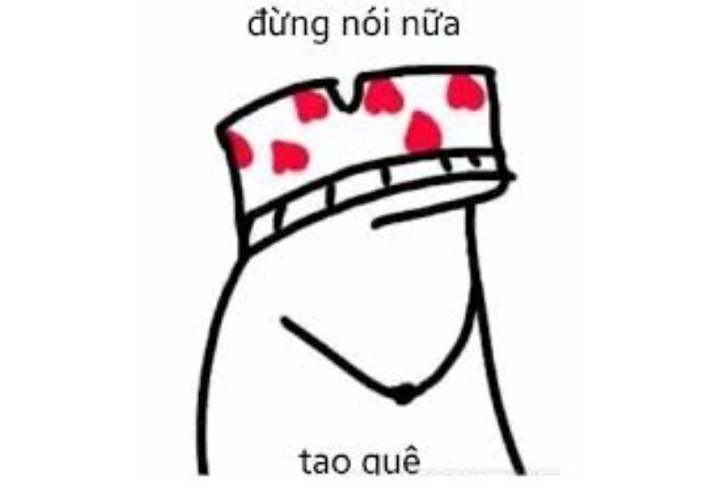 meme mặc quần trên đầu