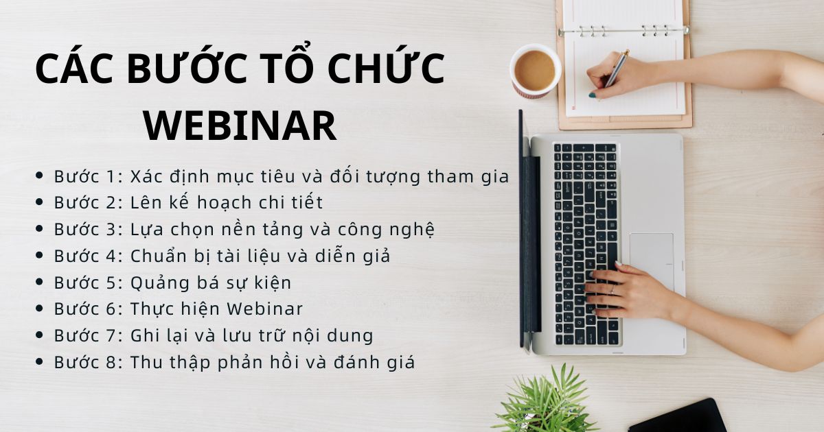 các bước tổ chức webinar