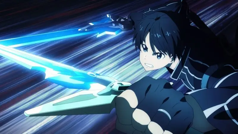 Từng đường nét trong ảnh anime Kirito đều khiến người xem bị cuốn hút.