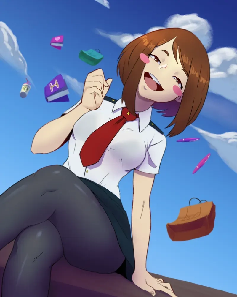 Ochaco Uraraka là một nữ anh hùng trẻ tuổi không có trọng lực