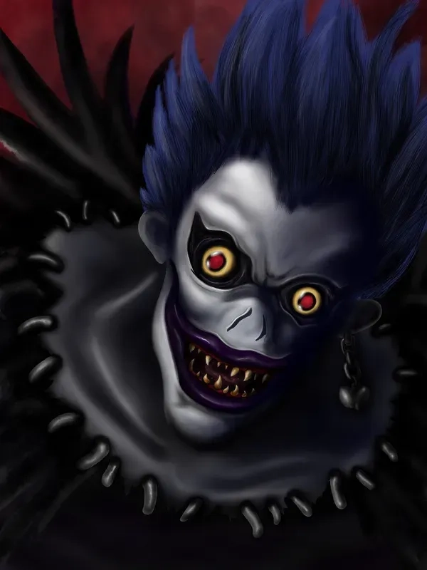 Shinigami Ryuk chứng kiến ​​trận đấu giữa ánh sáng và L