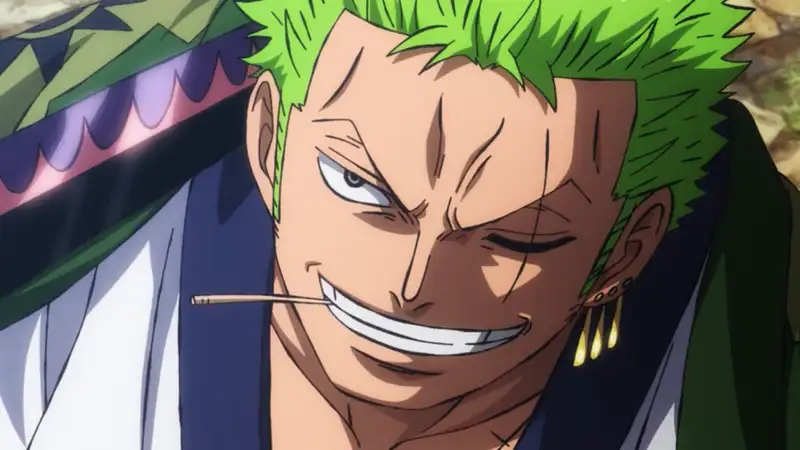 Hình ảnh của Roronoa Zoro trong hình dạng siêu mát