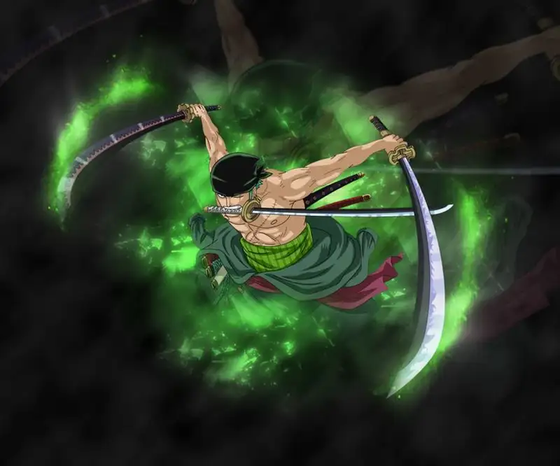 Hình ảnh của Roronoa Zoro trong phim hành động