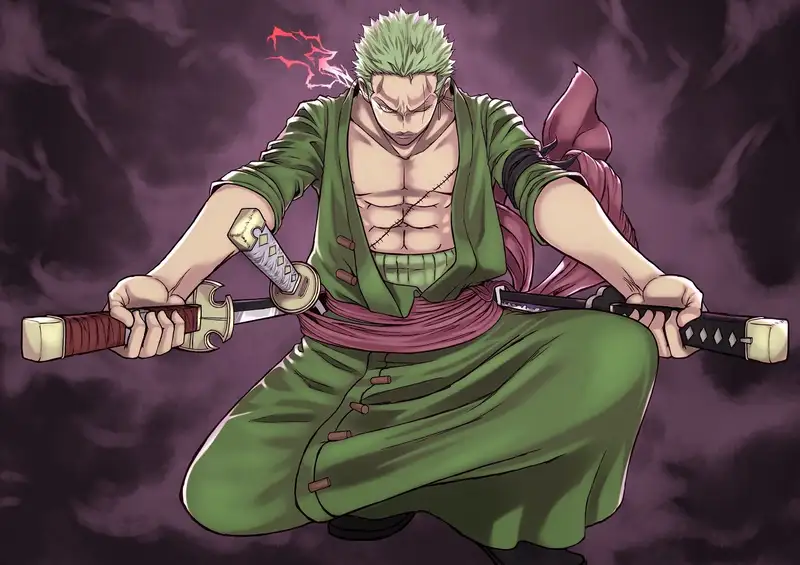 Hình ảnh độc đáo của Roronoa Zoro chỉ có sẵn ở đây