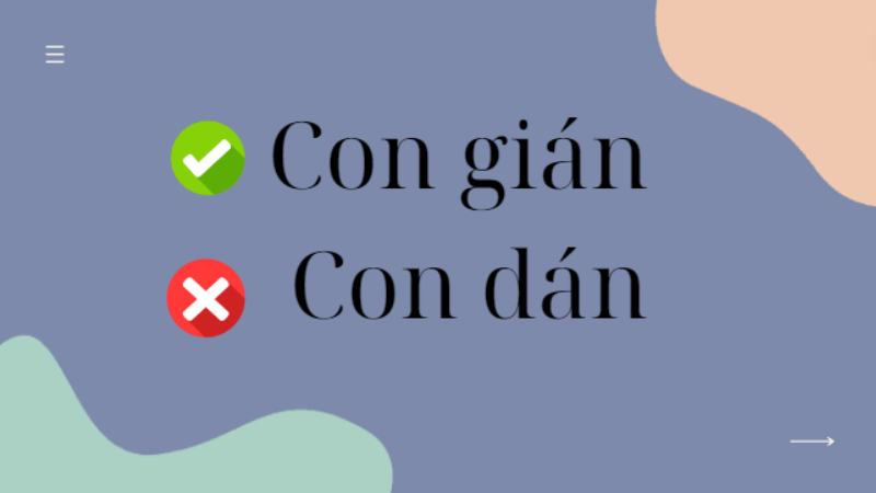 Con gián hay con dán là đúng chính tả?