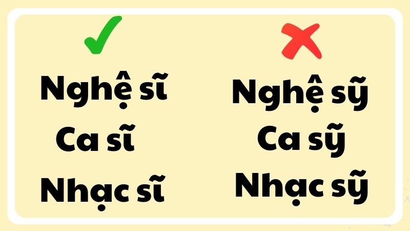 Nghệ sỹ hay nghệ sĩ, ca sỹ hay ca sĩ, nhạc sỹ hay nhạc sĩ đúng chính tả?