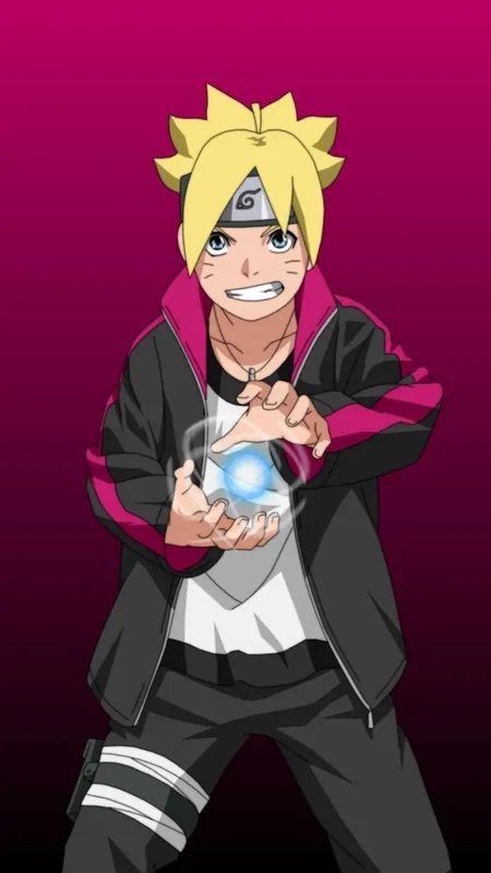 Hình ảnh Boruto Uzumaki có thể thấy một tinh thần chiến đấu lâu dài