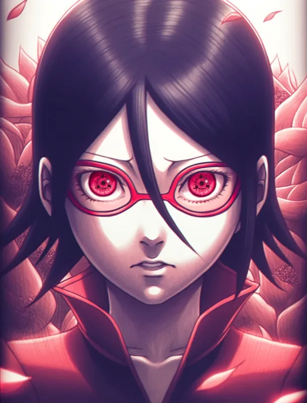 Sarada Sasuke tạo ra một hình ảnh của những trận chiến khốc liệt