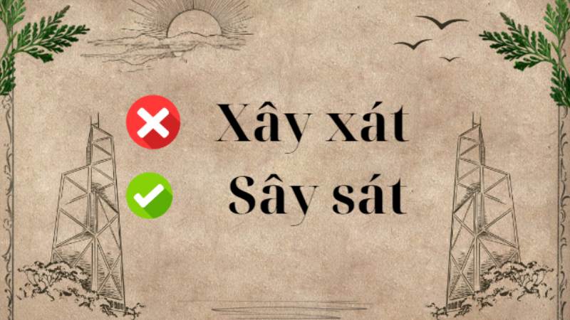 Xây xát hay sây sát là đúng chính tả?