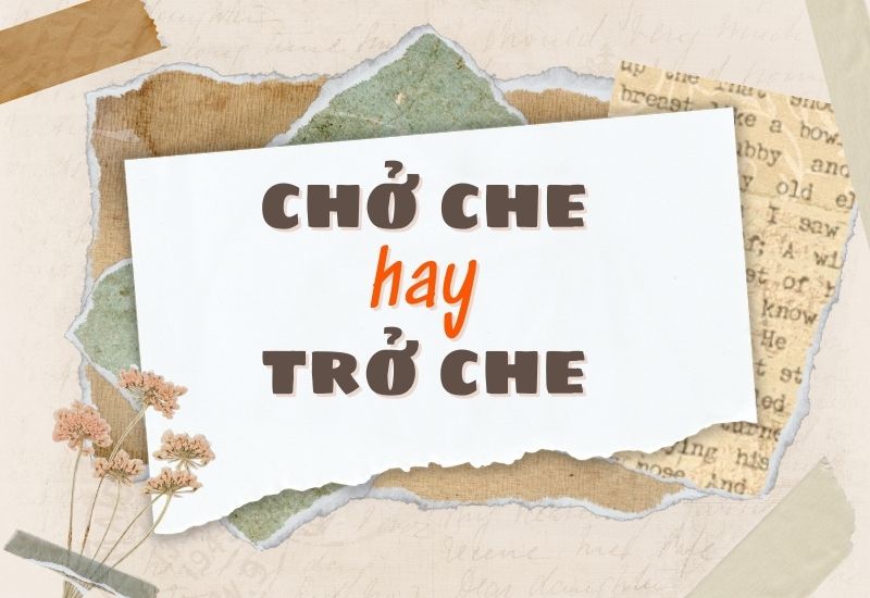 Chở che hay trở che đúng chính tả?