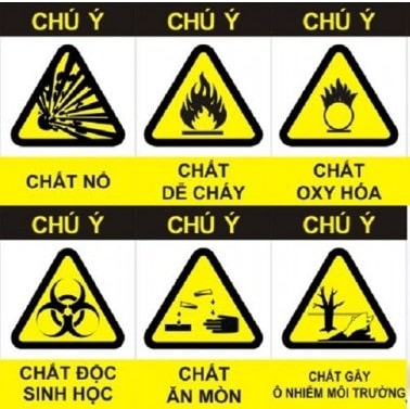 Cảnh báo về sự nguy hiểm của axit nitric