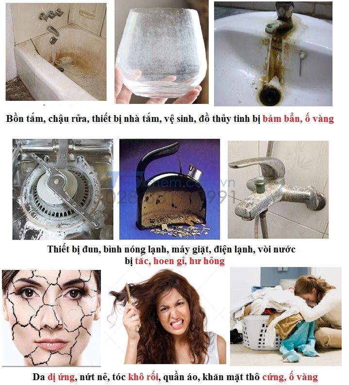Tác hại của nước cứng trong đời sống.