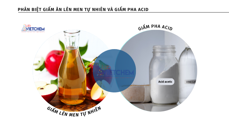 Phân biệt giấm lên men tự nhiên với giấm trộn axit