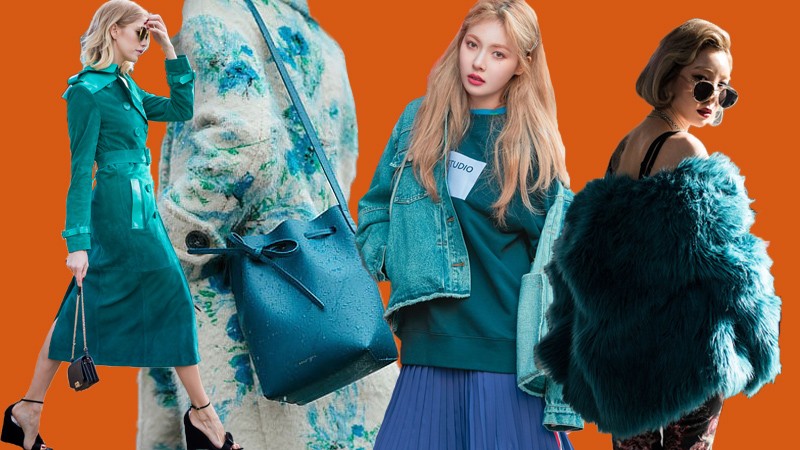 Màu ngọc lam trong thời trang