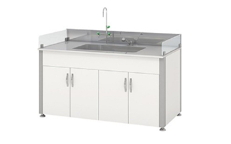 Bàn thí nghiệm hóa sinh có bồn rửa (1 hoặc 2 bồn)