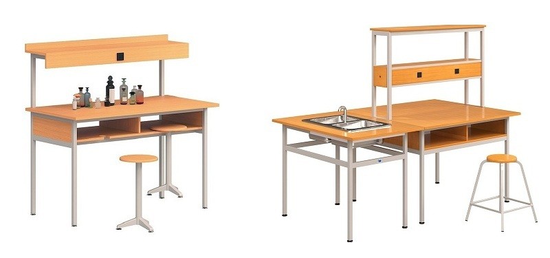 Bàn thí nghiệm bằng gỗ