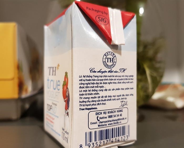 Mã vạch trên bao bì hộp sữa