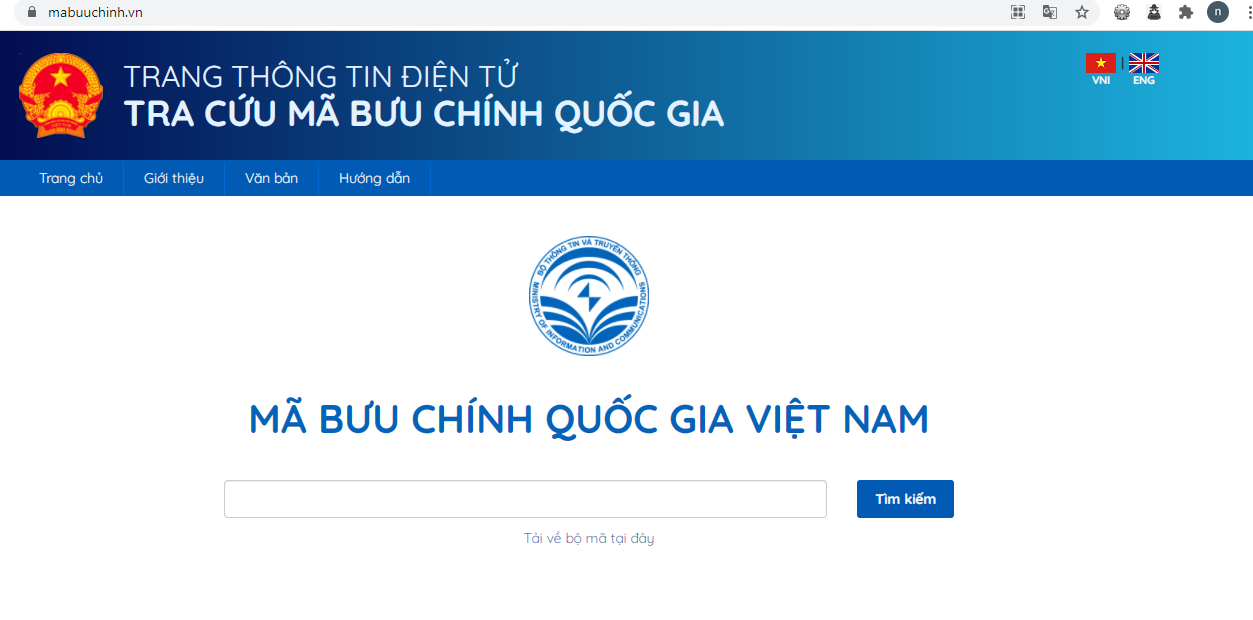 Nhập tên nơi bạn sống vào hộp tìm kiếm 