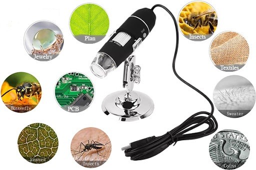 Kính hiển vi cầm tay giúp quan sát vật thể rõ ràng