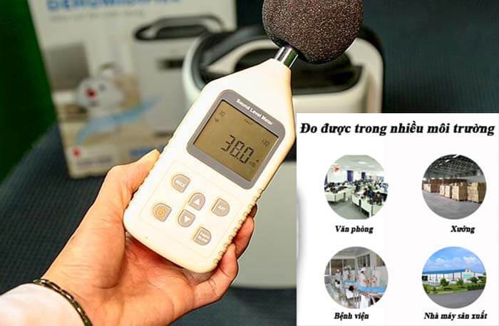Máy đo tiếng ồn được sử dụng ở nhiều nơi