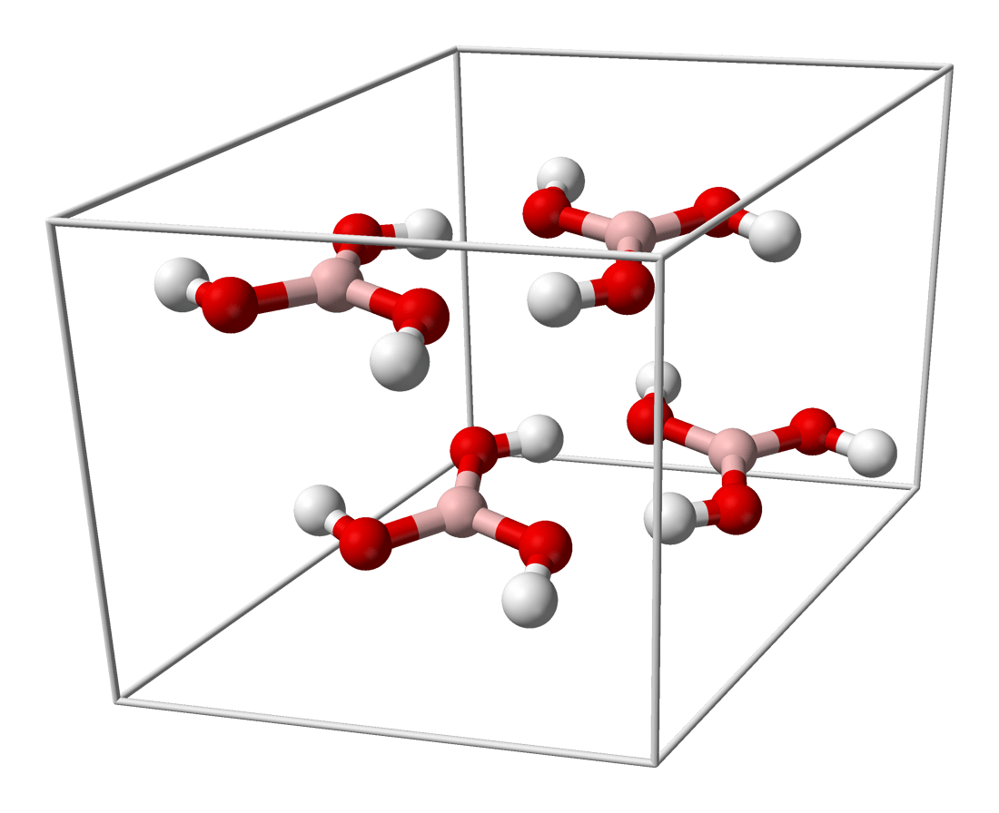Cấu trúc axit boric