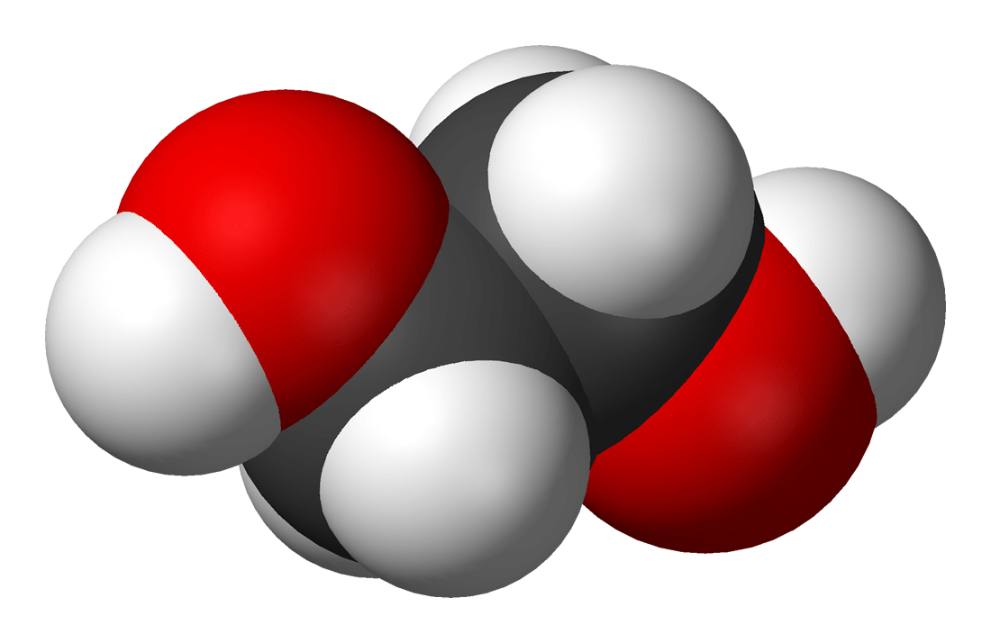 Cấu trúc phân tử của Ethylene glycol 