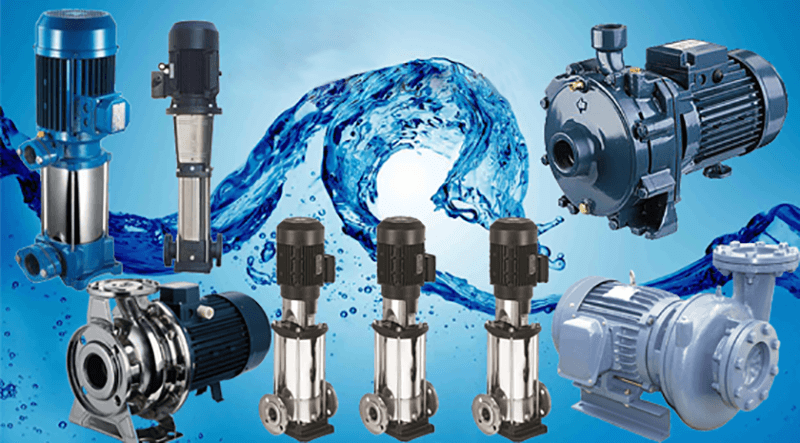 Hình ảnh máy bơm trục ngang và trục đứng