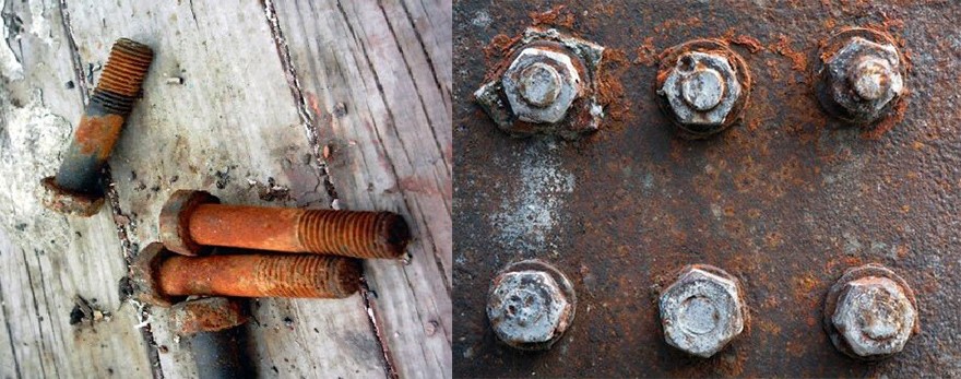 Vít để lâu thường bị rỉ sét