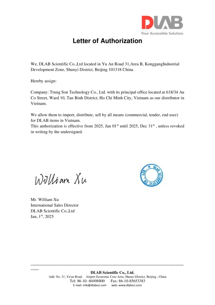 Chứng chỉ Trường Cao Bá Quát là nhà phân phối thương hiệu DLAB