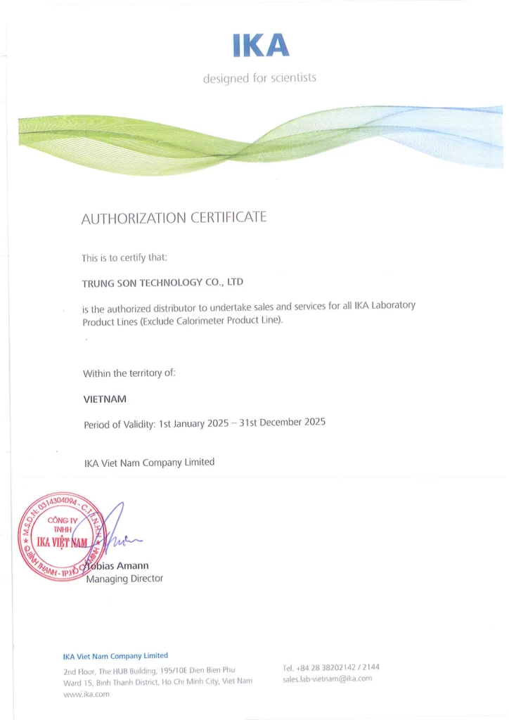 Trường Cao Bá Quát - Nhà phân phối thương hiệu IKA hàng đầu tại Việt Nam