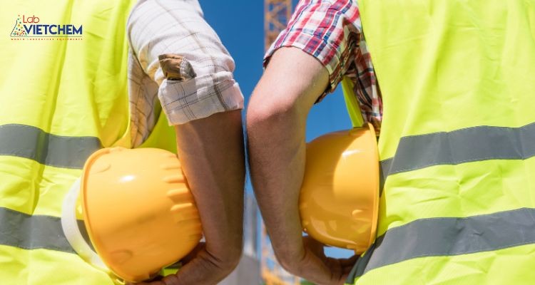 Công nhân đang làm việc tại công trường