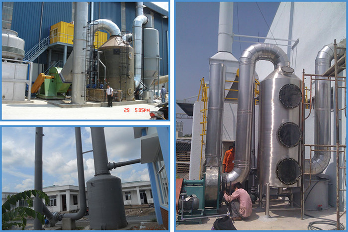 Sử dụng tháp trung hòa clo