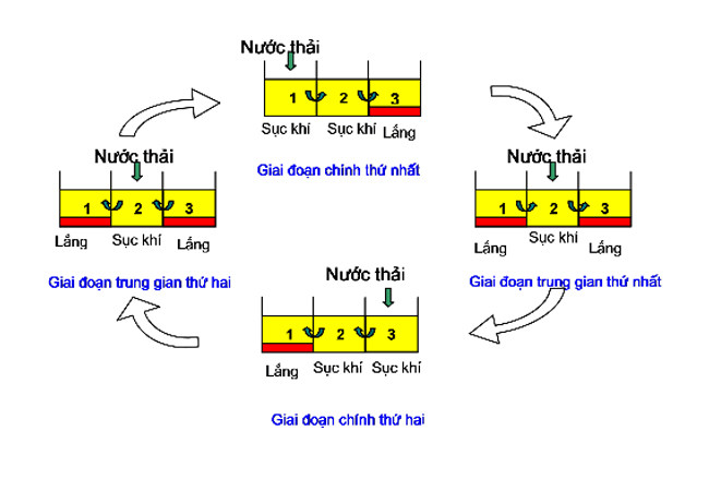- Xử lý hiếu khí: cơ chế hoạt động của phương pháp này là sử dụng vi sinh vật hiếu khí để phân hủy các chất hữu cơ có trong nước thành các chất vô cơ không gây hại cho con người và môi trường.