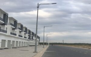 Đèn đường đã sáng