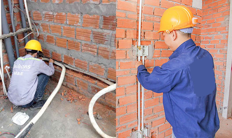 Cách lắp dây điện vào tường đơn giản và chuyên nghiệp Quy trình kiểm tra ống nghiệm hiện nay