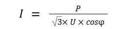 Tiết diện dây điện: Cách tính chọn theo công suất dòng điện cong thuc tinh cuong do dong dien 3 pha