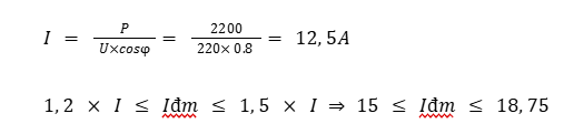 Chi tiết 3 cách tính kích thước contactor động cơ Vì hệ thống cấp điện có 1 pha