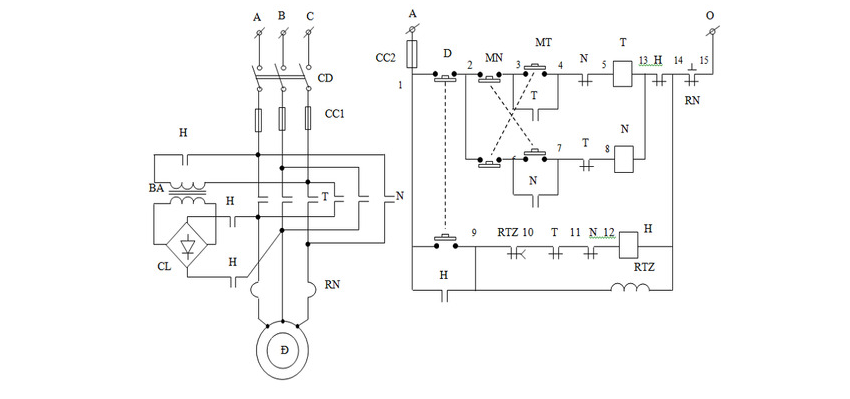 Sơ đồ khởi động từ đơn và khởi động từ kép Vậy máy khởi động từ 7