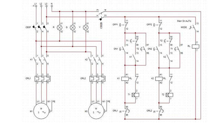 Sơ đồ khởi động từ đơn và khởi động từ kép Số máy bắt đầu từ 12
